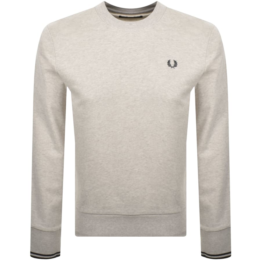 Fred Perry Crew Neck Sweatshirt BeigeFred Perry Crew Neck Sweatshirt Beige Male XXX Large